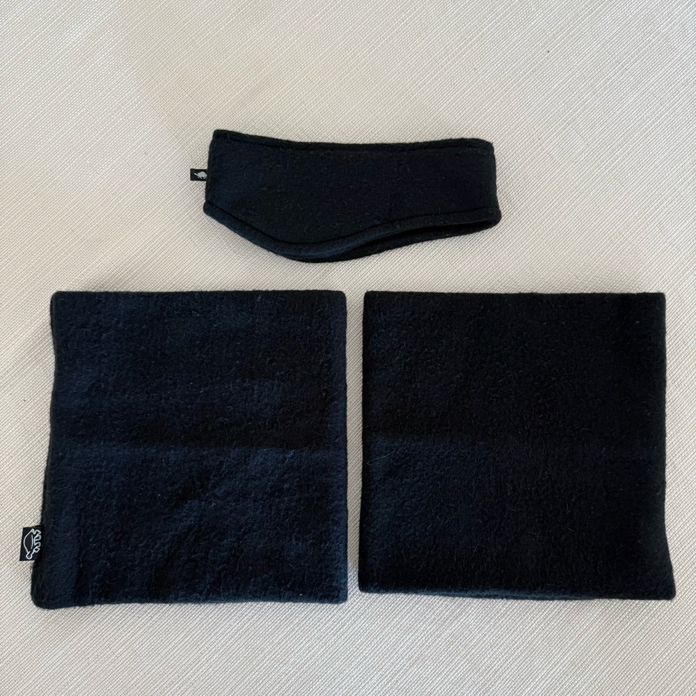 Turtle Fur Black Fleece Winter Neck and Ear Warmer’s